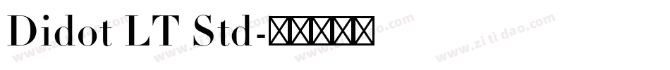 Didot LT Std字体转换